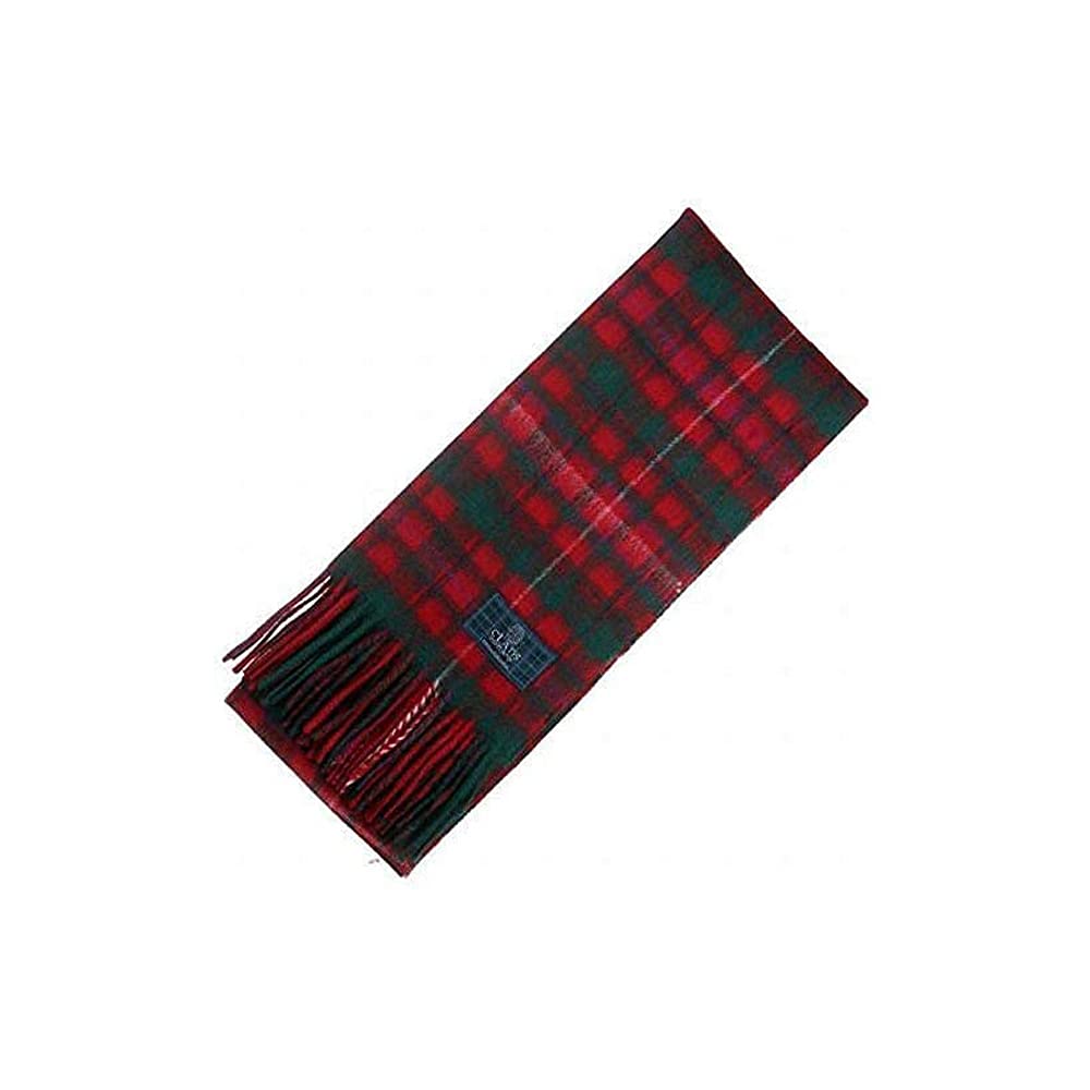 Clans of Scotland - 100% Pure Lambswool Scottish Clan Tartan Scarf- 100% Wool - Pure Wool Tartan Scarf - In Various Tartans - Perfect for Men and Women - 12x60 Inches