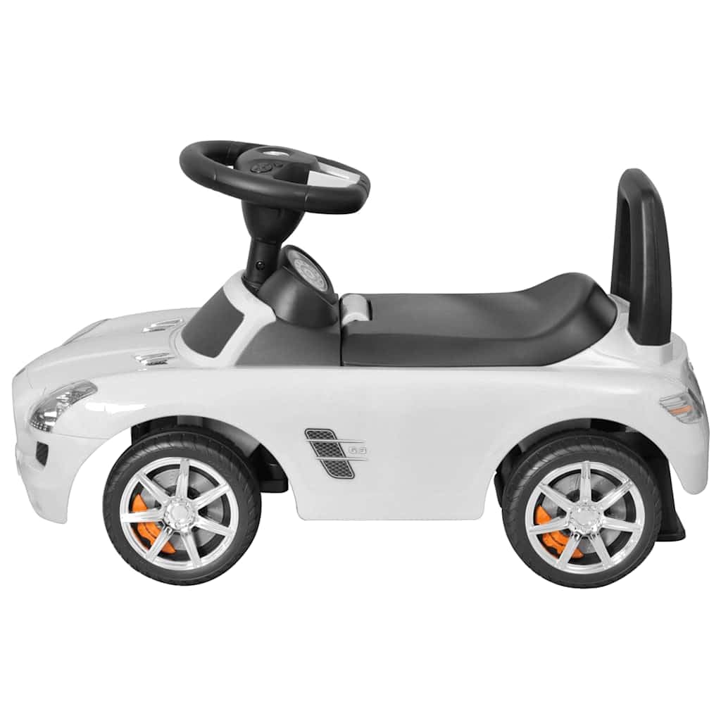 Mangloder - Carrito infantil para niños a partir de 2 años, con espacio de almacenamiento, ruedas de goma, música, sonido de claxon, plástico duradero, máx. 23 kg