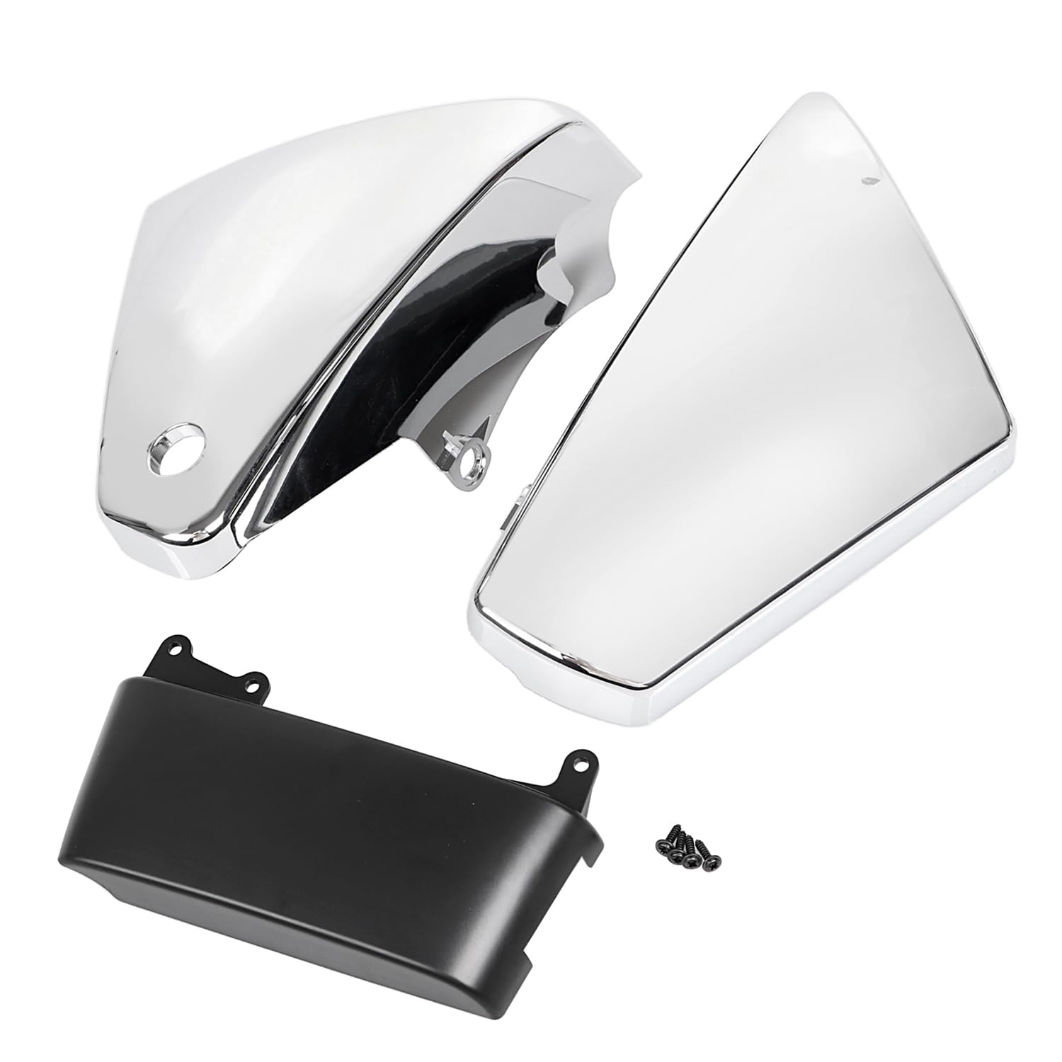 Coperchi laterali della batteria Chrome per K-awasaki Vulcan 900 VN900 Classic Custom 2006-2020