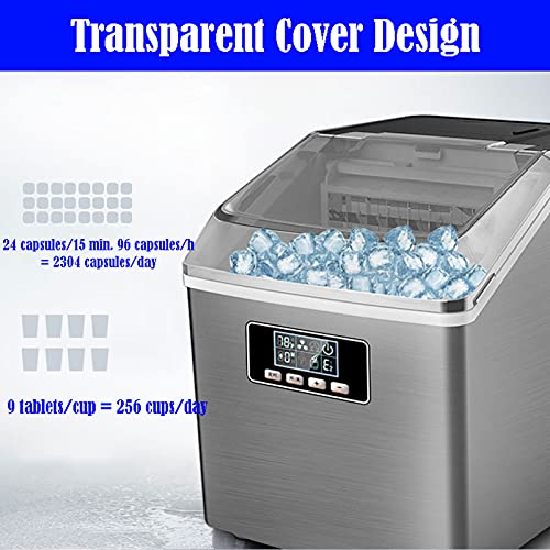 MHGD Eismaschine für die Selbstreinigung der Arbeitsplatte, Eiswürfelbereiter, tragbare selbstreinigende, geräuscharme… – Bild 5