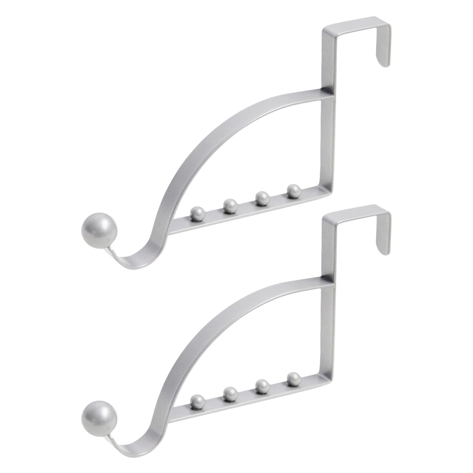DRAGONRUN 2Pcs Over The Door Hook Door Hanger Hook Rack Door Coat Hanger Over Door Coat Rack for Bathroom Behind Back of Door