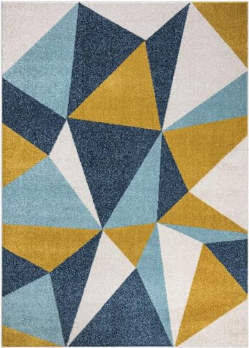 Image of Shaggy Carpet for Living Room 7 X 10 FEET Fluffy Plush Area Rug, Thick Fur Floor Carpet Modern Cozy Rug for Home Decor, Kids Room Bedside Hall, Durable Comfortable Shaggy Rug (Sky)