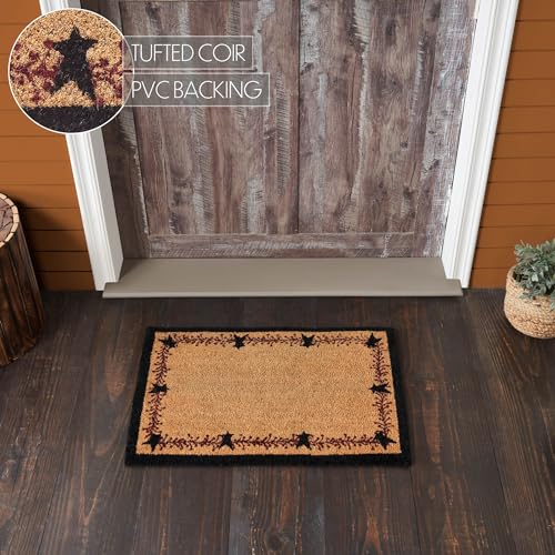 Paillasson rectangulaire extérieur intérieur tapis étoiles PVC - 5