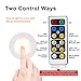 Puck Lights with Remote, Battery Powered Push Light with Timer, Adjustable Daylight and Warm White Stick on Night Lights for Closet Under Cabinet Kitchen Hallway Stairs Showcase, 6 Pack