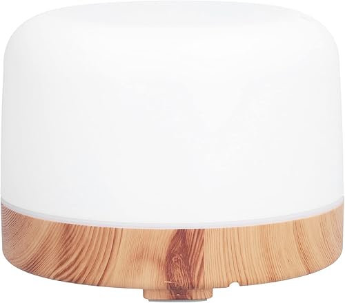 Humidificador de aire, difusor de aceite esencial LED ahorra espacio con luz ambiental que cambia de color para el hogar para dormitorio (#2)