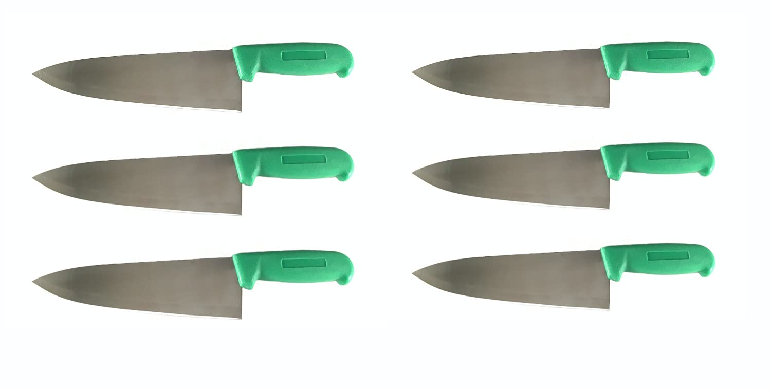 8" Chef Knife Assorted Colors and Packs - Razor Sharp Commercial Kitchen Cutlery - Cook's Knives (Mixed - 1 of Each Color) — Amazon image 24