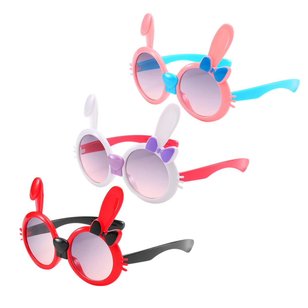 LIFKOME 6 Uds Gafas De Sol Con Lazo Para Niños Gafas De Sol De Conejo Gafas De Sol De Fiesta Gafas De Sol Para Niños