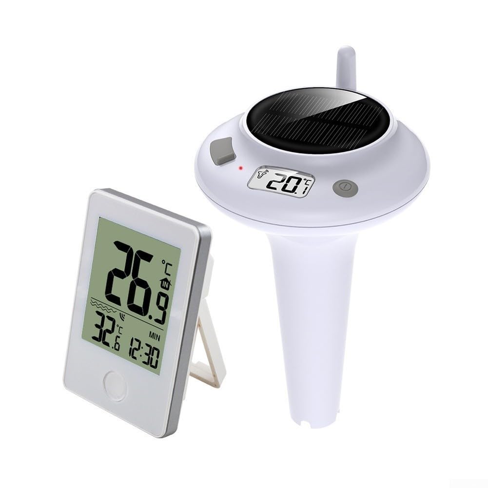 Termometro da piscina wireless a energia solare IPX8 impermeabile