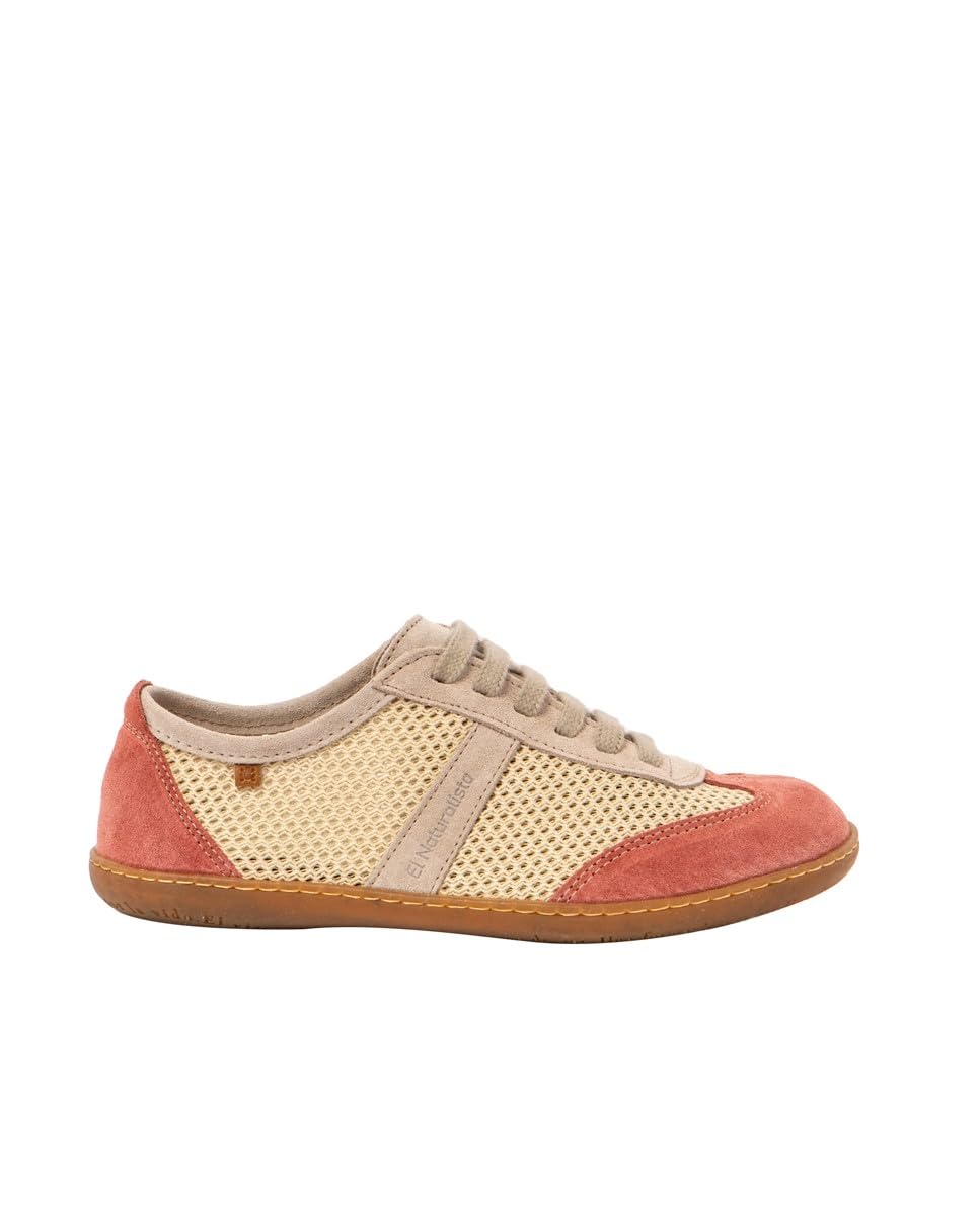 El Naturalista Unisex N5293 EL Viajero Low-Top Sneakers, Cream-FRAMBUESA, 3 UK