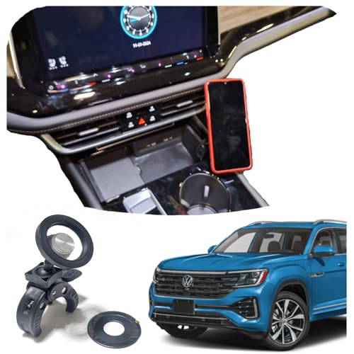 Phone Holder Mount for VW Atlas 2024 2025 Center Console or Dashboard | Custom Mount for Dashboard Phone
