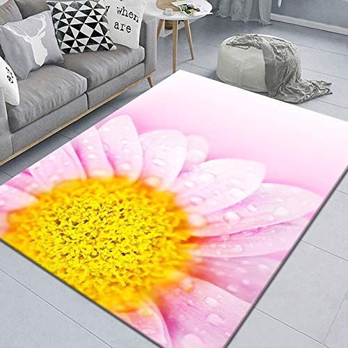 Tapis salle de bain 80x120cm floral lavable et tapis de couloir