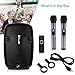 Pyle Karaoke Portable PA Speaker System - 1600W Active Powered Bluetooth Compatible Speaker, Rechargeable Battery, Easy Carry Wheels, USB MP3 RCA, FM Radio, 2 UHF Microphone, Remote - Pyle