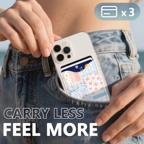 Image of Floral Phone Magnetic Wallet for Magsafe Compatible with iPhone 12-17 Pro Max Flowers