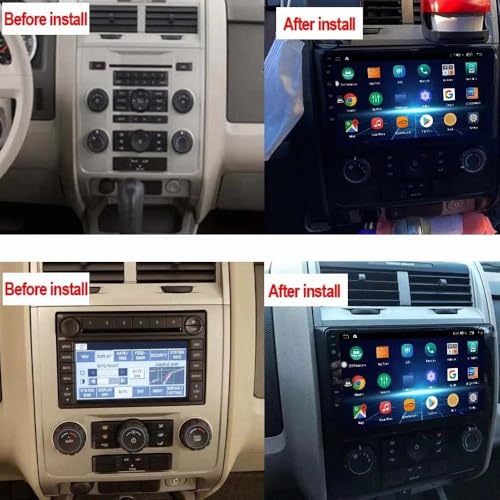 Autoradio táctil con Android Auto y 4G+64G para Ford Escape 2007-2011 2