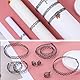 Andibro 12 Stück Elastische Halskette Set, 4 Sets Stretch Tattoo Choker Kette Armband Ringe Damen Vintage Punk Gothic Tattoo Kette Gummi Halsband 90er jahre Accessoires für Mädchen Teenager