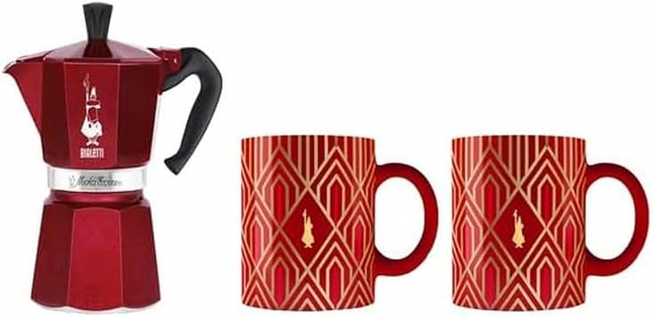 Bialetti D co Glamor Moka Express Moka pot 0.27 L Blue, Red, White