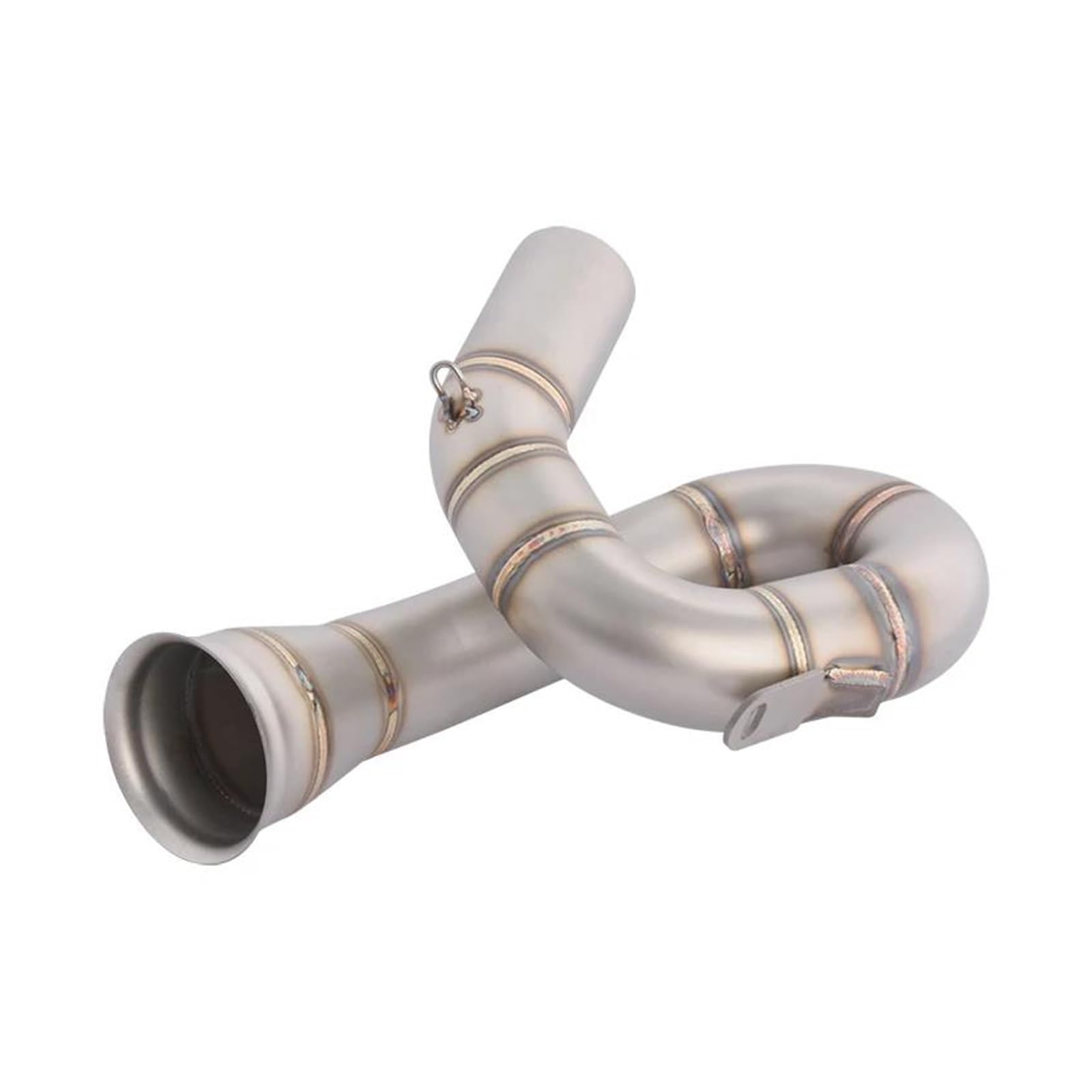 Escape Moto Universel para Zontes para 703RR para 703 RR 2024-2026 51mm Silenciador Slip On Acero Motocicleta Escape Medio Enlace Tubo Escape Conectar Cola Escape Moto