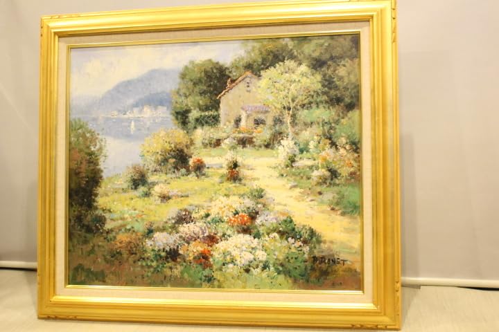 ピエールロネット　風景画 油彩画 署名あり　アンティーク ピエールロネット 風景画 油彩画 署名あり アンティーク