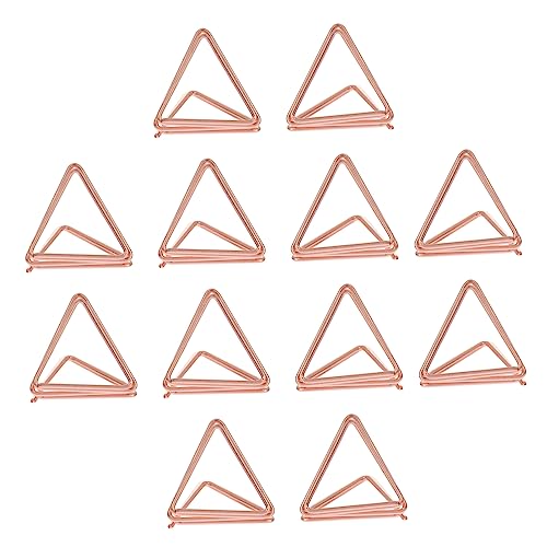 LALAFINA 25Pcs Double Triangle Memo Clips Creative Photo Display Holders for Weddings Parties and Home Decor Desktop Ornaments for Notes and Photos