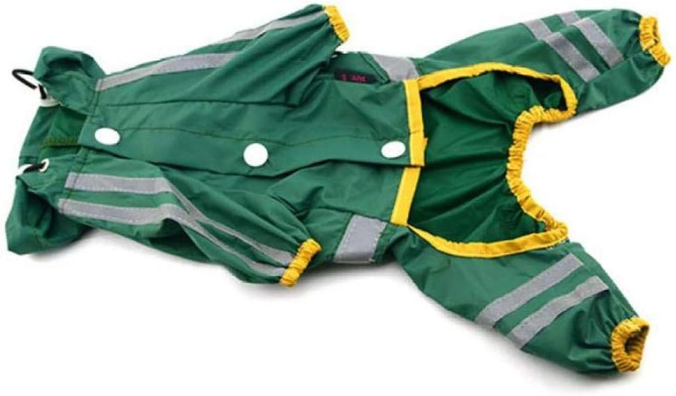 Dog Raincoats Dog Raincoats Waterproof Green Dog Rain Coat Jacket Waterproof Clothes Jumpsuit Apparel Dog Clothes for Dogs Raincoats XL