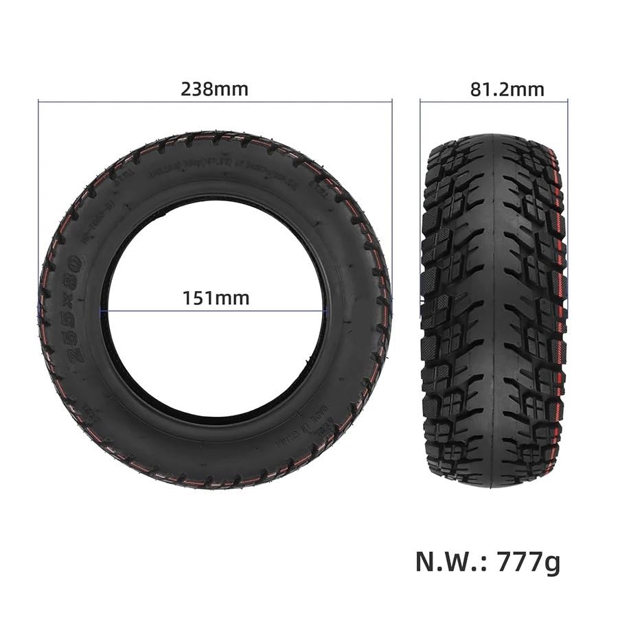 motorized scooter 255x80 Tubeless Tire for Speedway 4 Zero 10X 10 Inch Electric Scooter 255 * 80 Vacuum Tire Off-Road Vacuum Tyre Parts motorized scooter