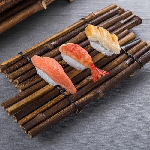Plato para sushi y postre curvo tamaño medio color café miniatura 6