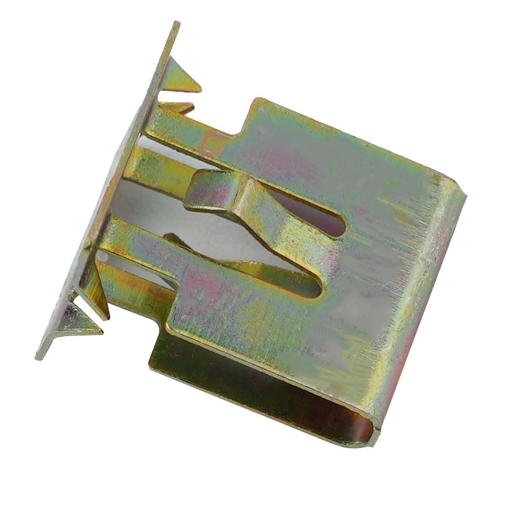 YTQMoreBNZ Easy Install Metal Retainer Clip 12.2x12.7x15.5mm 20PCS Bronze Tone Car Interior Console Dash Dashboard Trim Accessories Useful