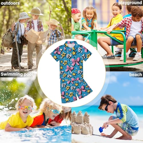 Image of Boccsty Red Strawberry Boy Summer Shorts Sets Hawaiian Toddler Boys T-Shirt & Pants 2 Pcs 3T-10T