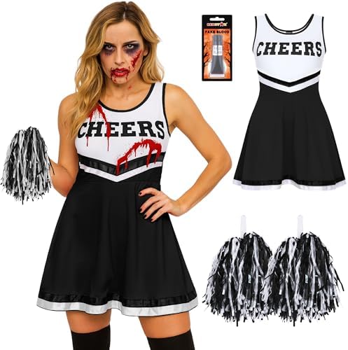Roze en wit cheerleaderkostuum voor meisjes - Partyversiering