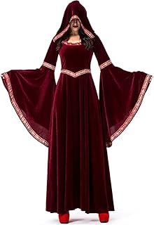 Costume Bay Womens Medieval Gothic Renaissance Gown Velvet Witch Wench Victorian Dress Costume Cosplay Dress up Party Costume