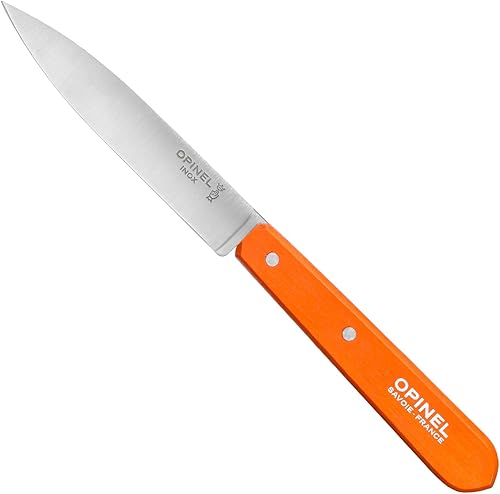 Miniatura 4 de Opinel Les Essentials - Juego de cuchillos de cocina pequeños de 4 piezas, cuchillo de pelar, cuchillo dentado, pelador, cuchillo para verduras, 50S