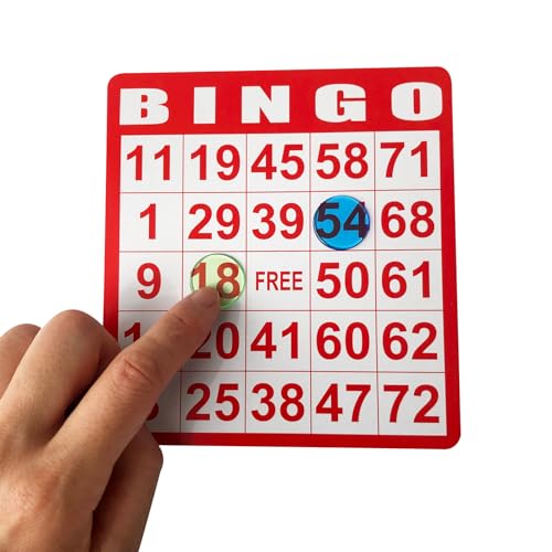 Yuanhe 50 Bingo Game Cards - Bingo Set Kids Party Paper Card Games School Classroom Family Gathering Activity Casino Trip - Thumbnail 5