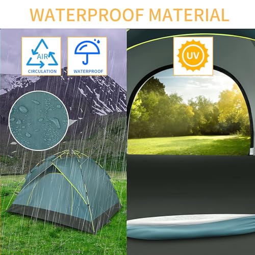 Carpa automática para camping 3-4 personas ligera portátil miniatura 4