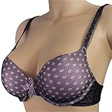 After Eden Push-up Spitzen-BH 2.5678 142 Damen Büstenhalter/BH/Schalen-BH/Spitzen-BH Schwarz 75D
