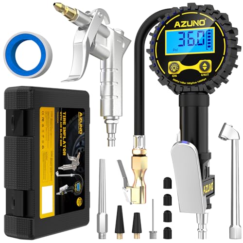 Tire Pressure Gauge, 3-in-1 Digital Tire Inflator with Air...