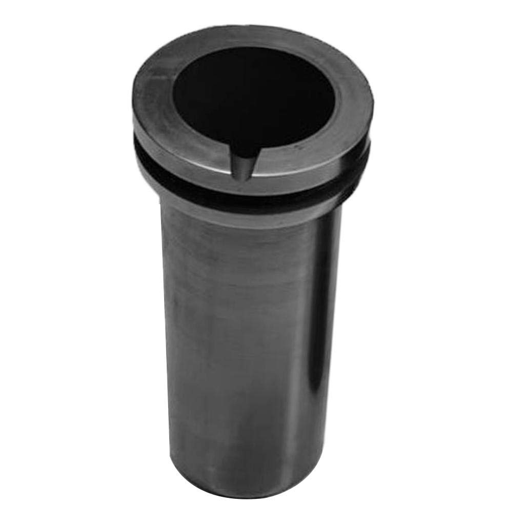 Creuset en graphite pour fonte de métal doré argenté 1 kg 65 x 125 mm