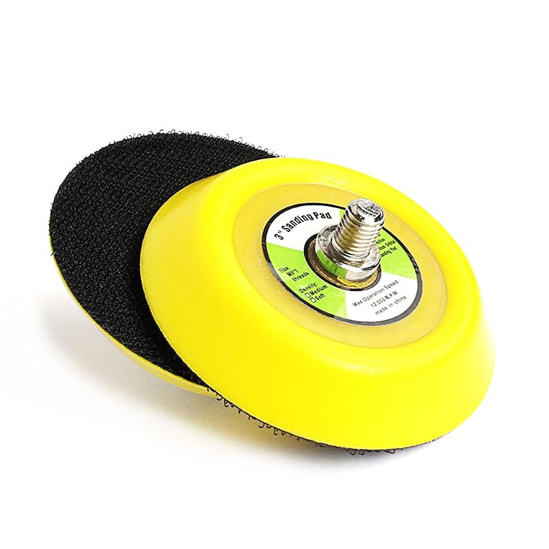 Kit com 2 Suportes para Boina de Polimento de 7,6 cm com Fixação Hook-and-Loop e Rosca 5/16-24