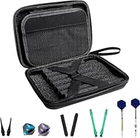 UMLIPOT Darttasche,Eva Hartschalen-Dartkoffer mit Reißverschluss,Robuste Aufbewahrungsbox für Dart Zubehör,mit Netztasche & Schaumstoffeinlage,für Profis & Hobbyspieler Dart Case