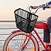 kowaku Bike Front Basket Cycling Basket Lightweight Detachable Tricycle Basket Handlebar Storage Basket Bicycle Basket for Biking, Black
