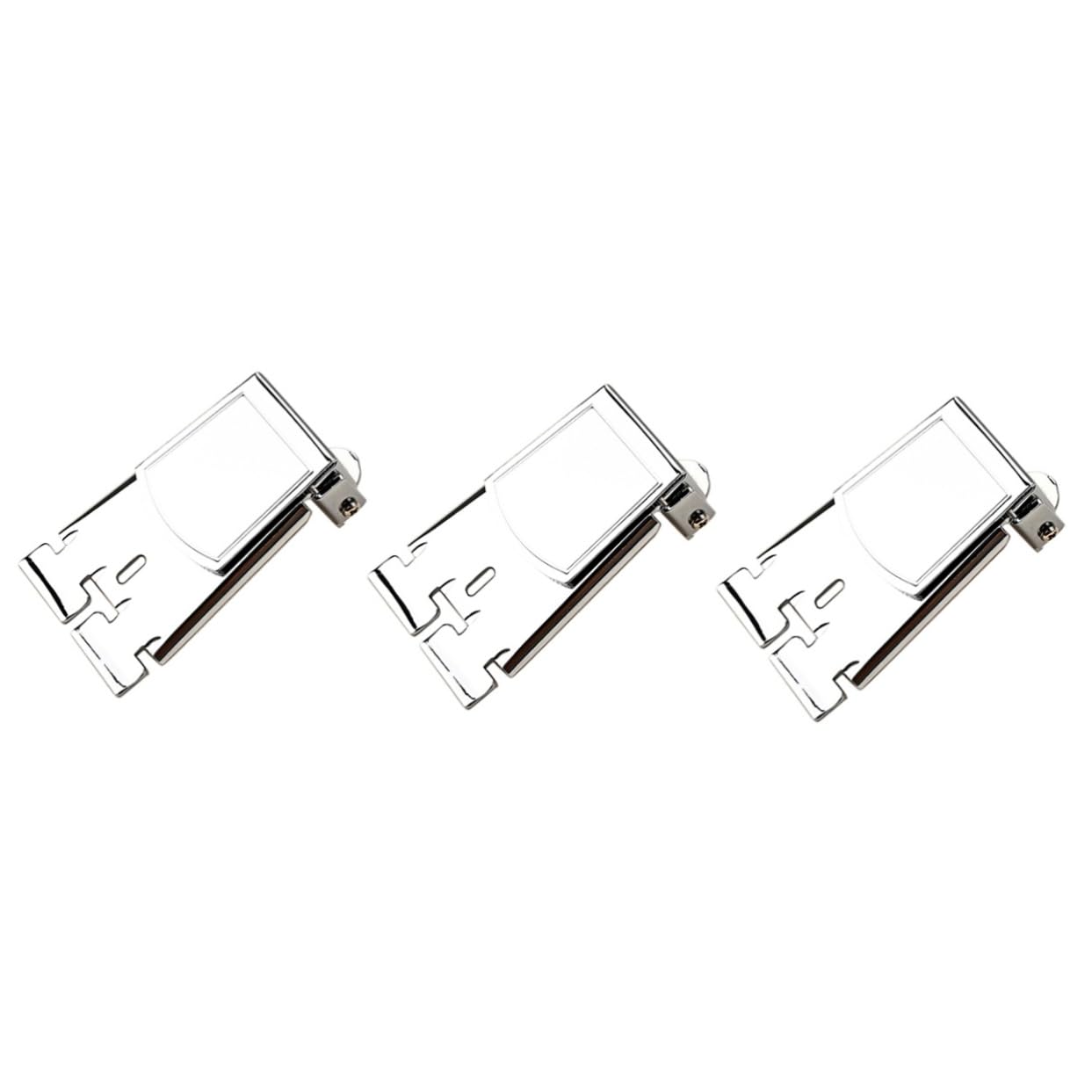 ifundom 3pièces Banjo String Tailpiece Métal Accessoire De Remplacement Chrome Pour Banjo Et Pratique Pour Amateurs De Musique