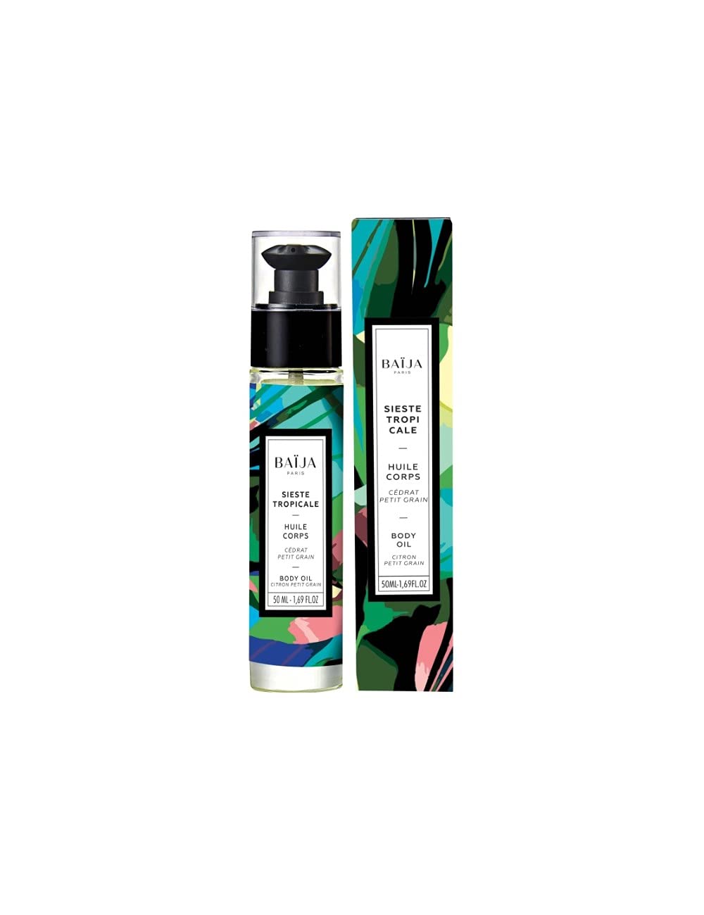 Baïja Sieste Tropicale cédrat petit grain Huile corps & bain 50 ml