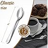 Hiware 12-Piece Demitasse Espresso Spoons, 4 Inches Stainless Steel Mini Coffee Spoons