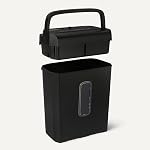 Amazon Basics 6-Sheet Cross-Cut Paper Shredder and Credit Card Shredder, 3.7 Gallon, Black