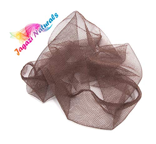 S64 Hair Integration Mesh. Big Hole Lace Ventilation Knotting Lace Wig Caps (1/2 Yard Brown S64)