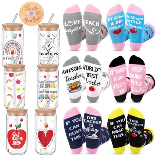 Domensi 12 Pcs Teacher Appreciation Gifts from Student 16 oz