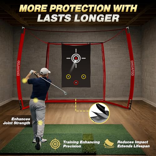 DHUAFDD 10x8ft Golf Simulator Cage