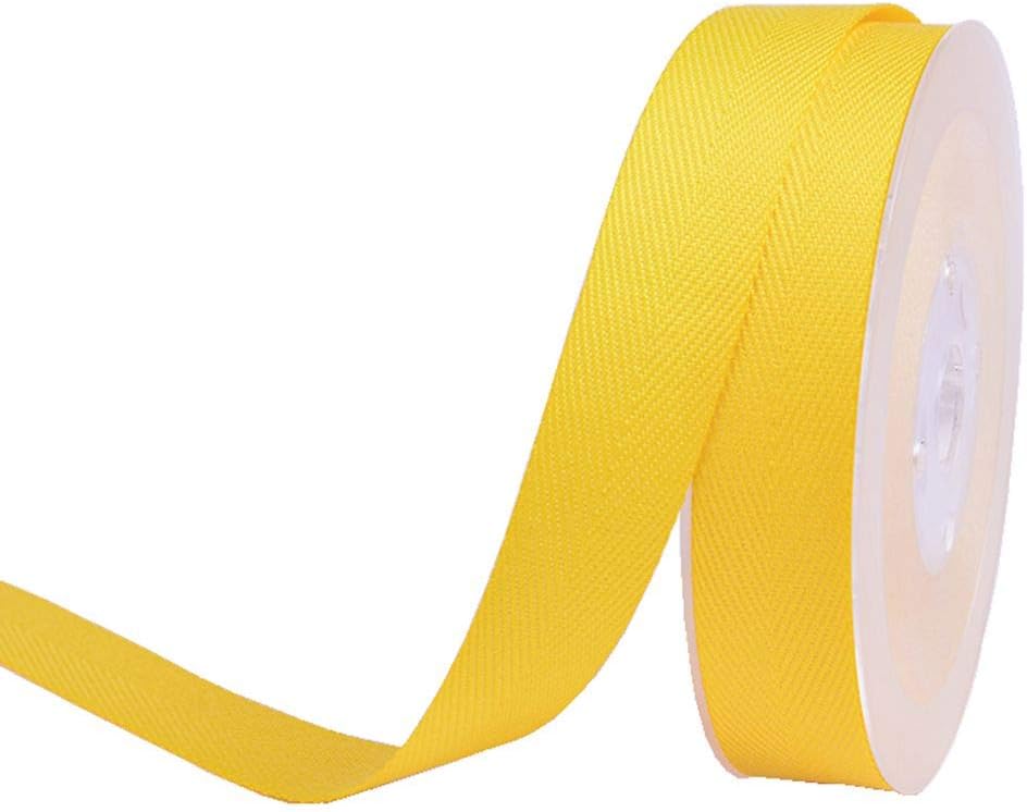 RZ645-16 Twill Tape Ribbon 50 Yard Roll No Fading Ribbon for Sewing and Gift Wrapping (RZ-645, 5/8" (16MM))