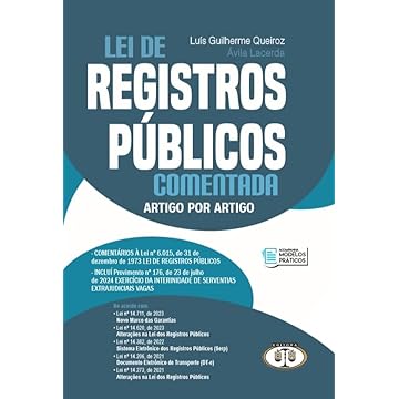 Capa do livro Lei de Registros Públicos Comentada Artigo por Artigo