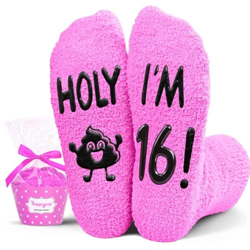 HAPPYPOP 16th Birthday Gift Ideas - Socks Birthday Gifts for 16 Year Old Teen Girls, Sweet 16 Gifts...