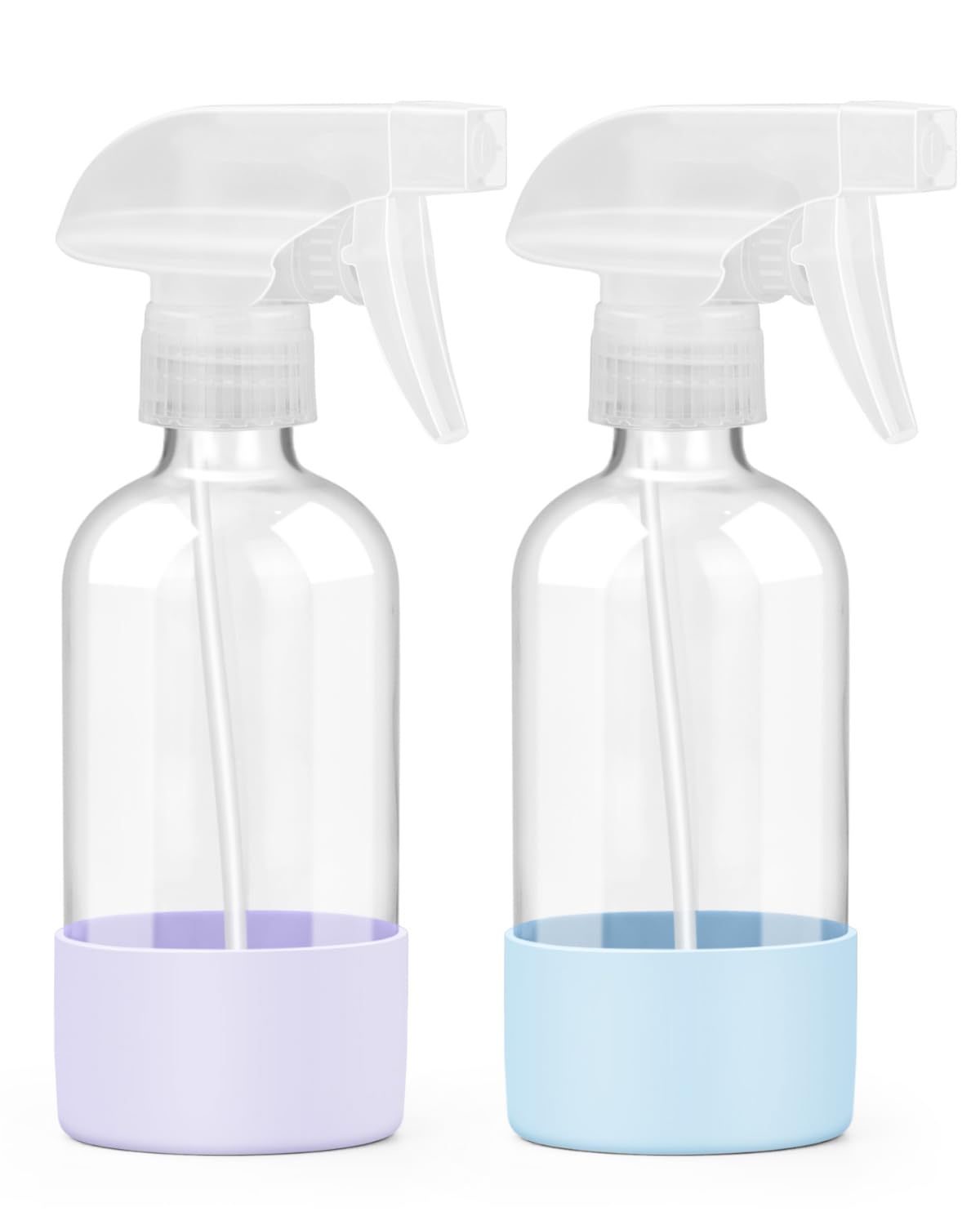Worldgsb 2 Pack Glass Spray Bottles 8 oz - refillable containers | Mubboo